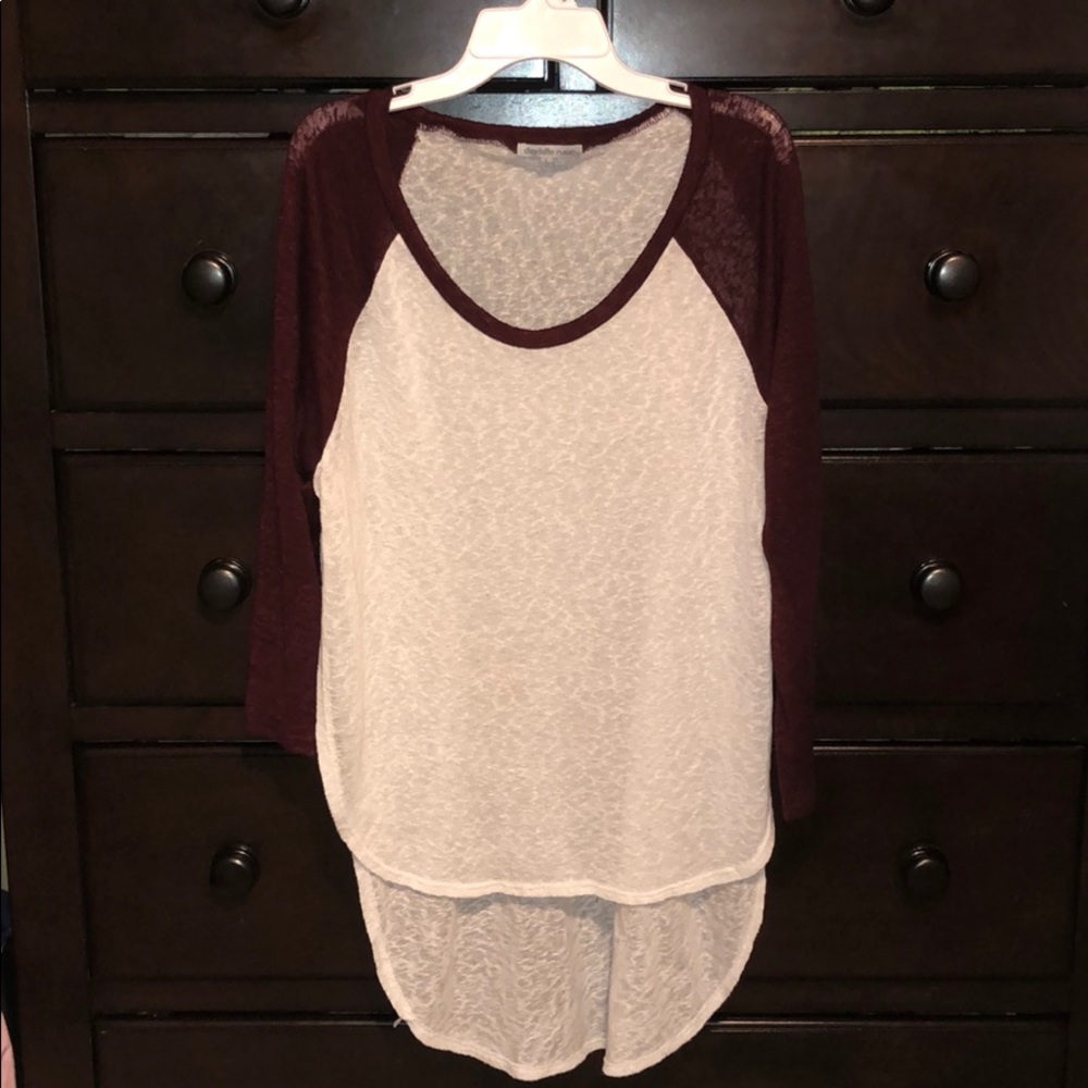 Charlotte Russe Baseball Top